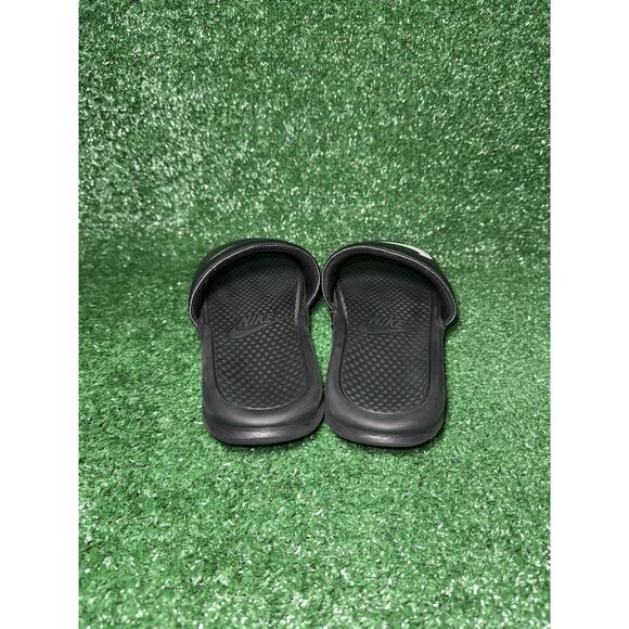 Nike Benassi JDI Sandals Mens Size 11 Black Swoosh Logo Slip On Slides Comfort - Picture 6 of 8